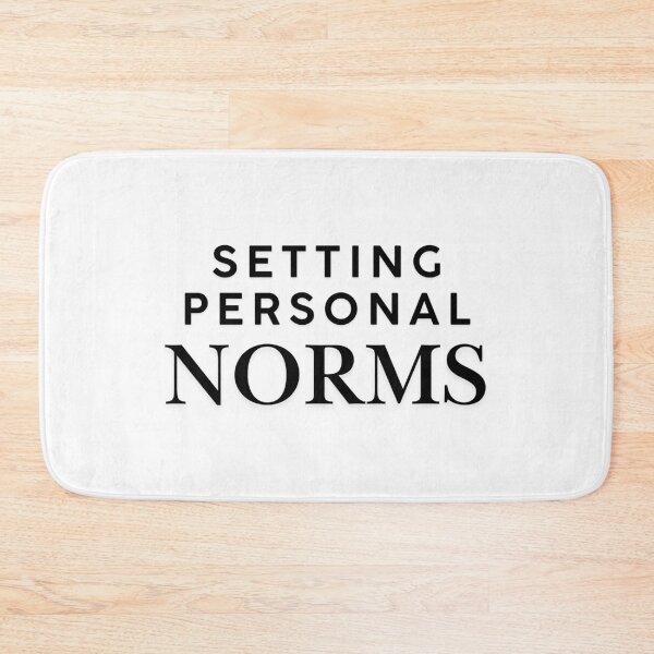 Item preview, Setting personal norms designed and sold by ArtistTejal.