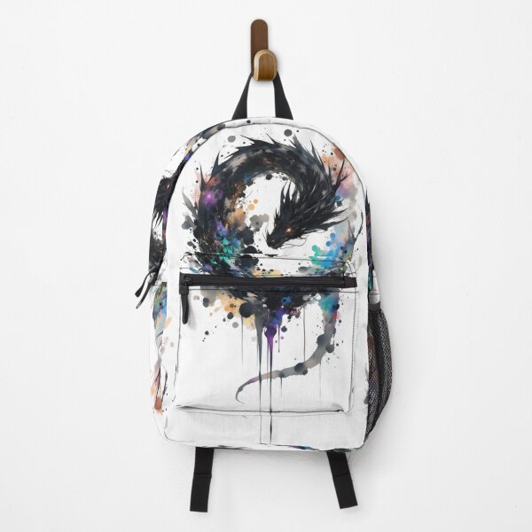 Item preview, Cosmic Shadow Dragon Watercolor Art | Celestial Fantasy Dragon Spiral Design designed and sold by Dyan4.