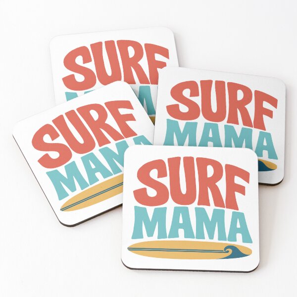Aperçu de l'œuvre Plage de longboard Surf Mama créée et vendue par pirminio.