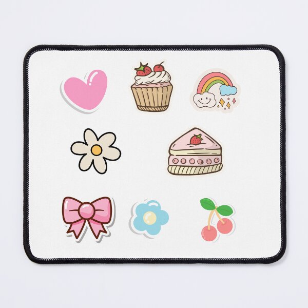 Item preview, Kawaii Pastel Aesthetic Sticker Sheet - Cute Doodles designed and sold by UniqueVibesArt.