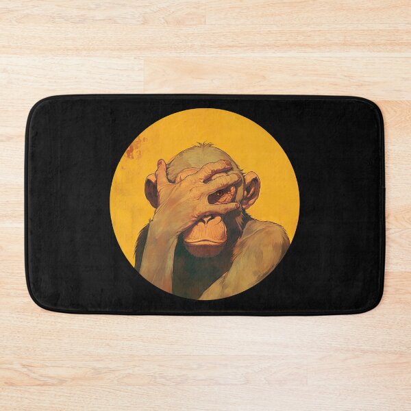 Item preview, Facepalm Monkey Reaction Illustration designed and sold by obstinator.
