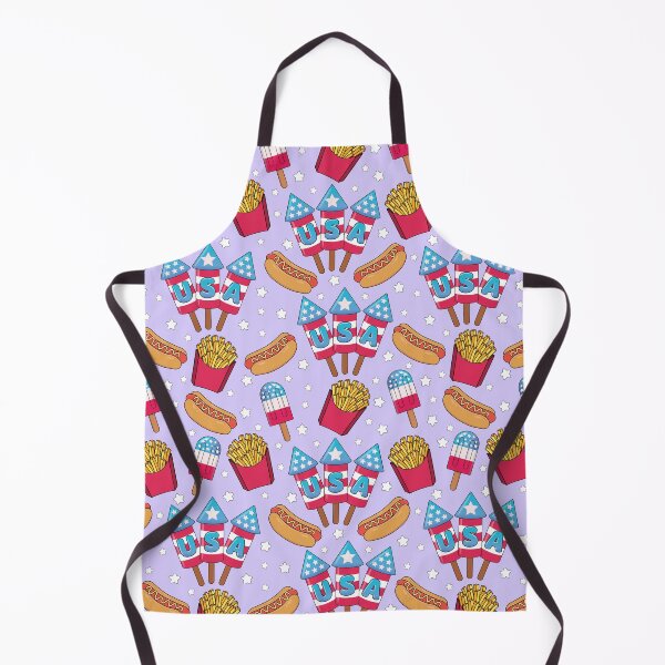 Item preview, 4th of July Seamless Pattern - Fireworks, Hot Dogs, Popsicles, Fries designed and sold by GlitterArtySVG.