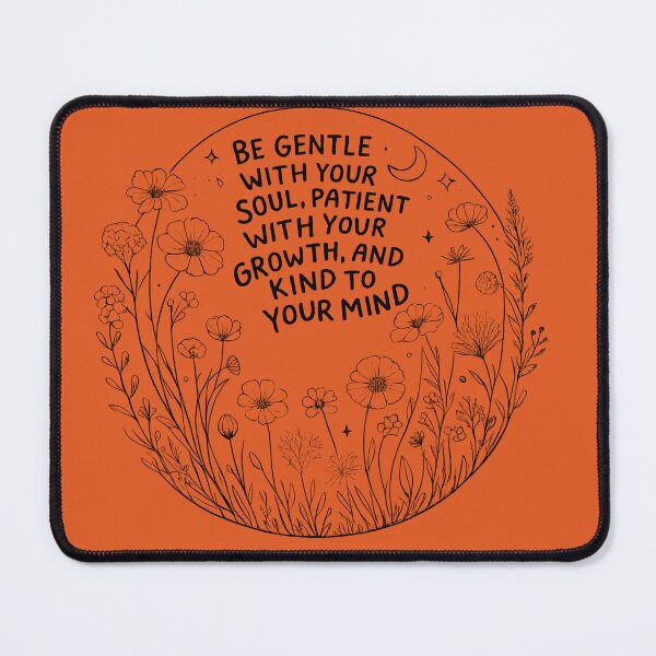 Item preview, Be Gentle With Your Soul | Wildflower Positive Affirmation Botanical Design designed and sold by ronakris009.