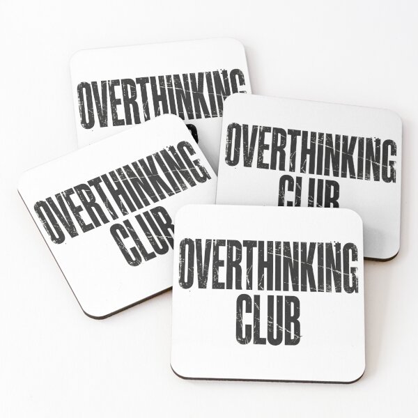 Item preview, Overthinking Club – Grunge Streetwear Typography designed and sold by krishna-artdesigns.