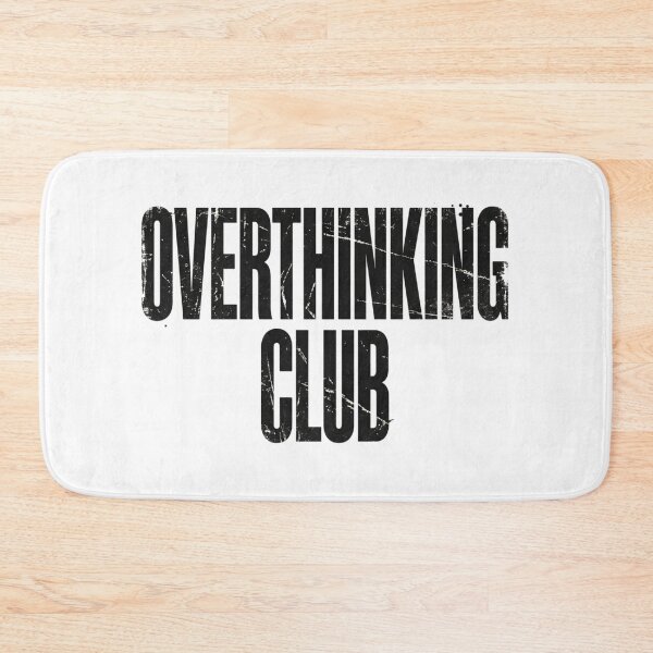 Item preview, Overthinking Club – Grunge Streetwear Typography designed and sold by krishna-artdesigns.