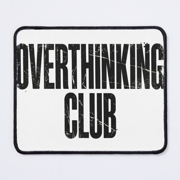 Item preview, Overthinking Club – Grunge Streetwear Typography designed and sold by krishna-artdesigns.