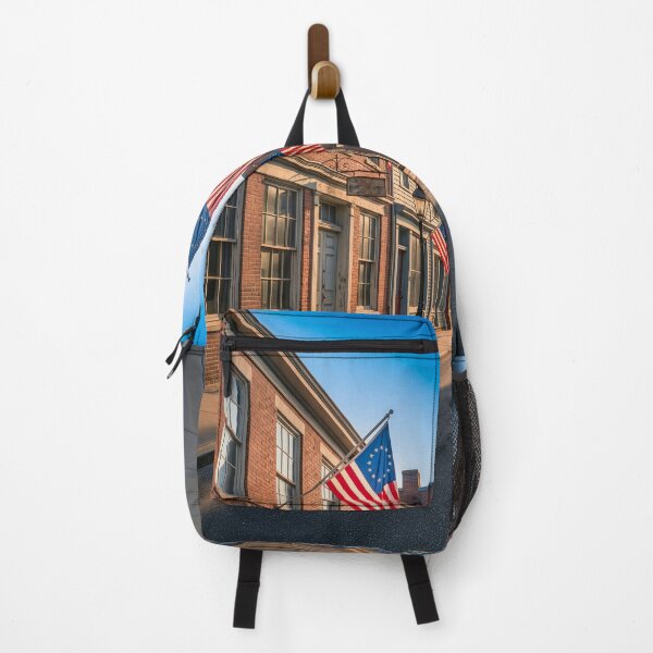 Item preview, USA 250 Anniversary Small Town American Flags designed and sold by Home Decor Art.