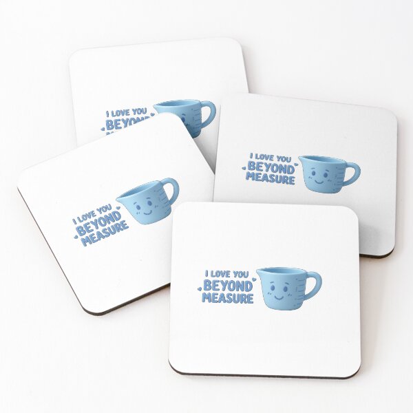 Item preview, ​I Love You Beyond Measure - Cute Blue Cup Cartoon designed and sold by thazinart.