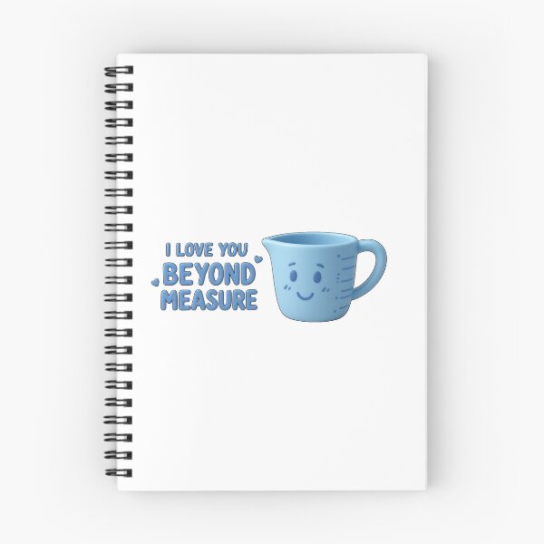 Item preview, ​I Love You Beyond Measure - Cute Blue Cup Cartoon designed and sold by thazinart.