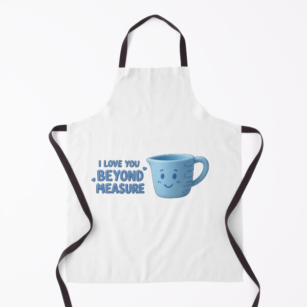 Item preview, I Love You Beyond Measure - Cute Blue Cup Cartoon designed and sold by thazinart.