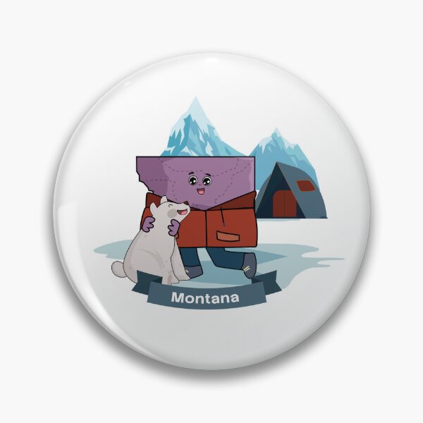 Item preview, Kawaii Montana State Map and Bear designed and sold by Travel.Art.