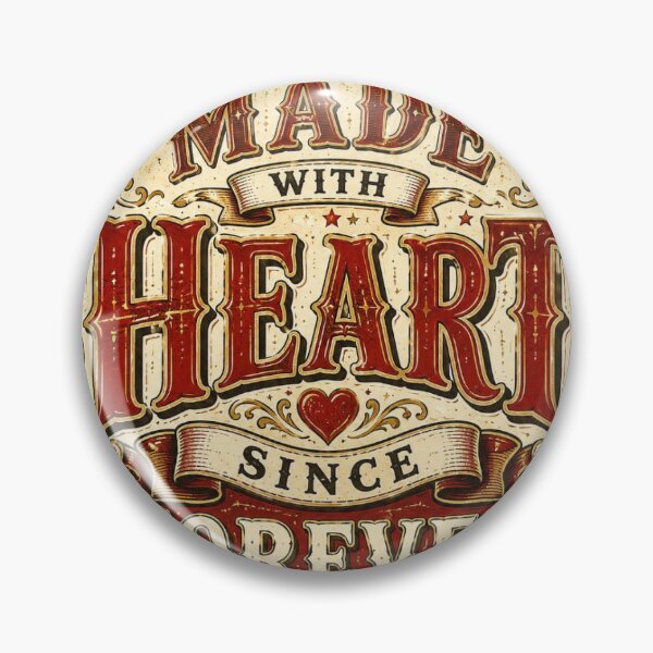 Item preview, Made With Heart Since Forever Handmade Sticker designed and sold by InkPixell.