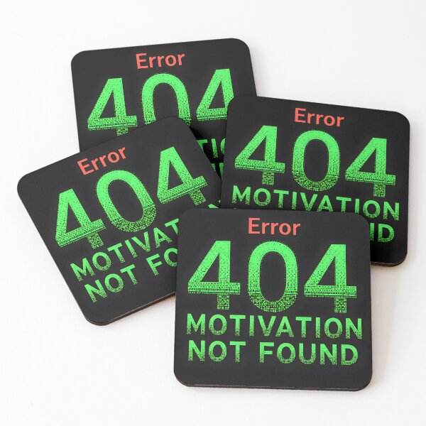 Item preview, rror 404 Motivation Not Found Funny Tech T-Shirt designed and sold by MilaPrintify.