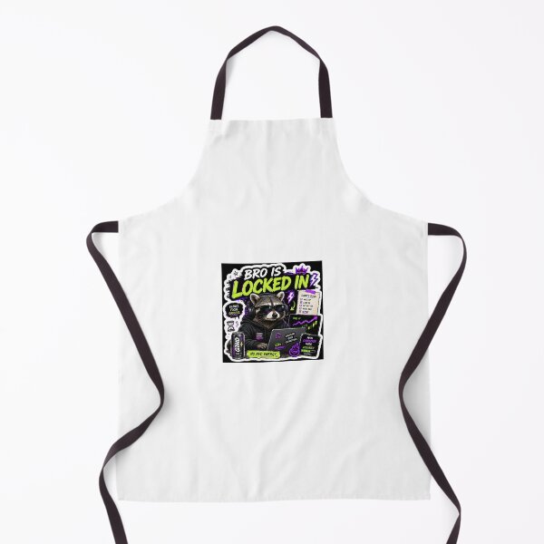 Item preview, Bro Is Locked In | Funny Gen Z Meme Raccoon Sticker designed and sold by Ananyamalik12.