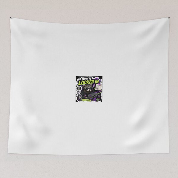Item preview, Bro Is Locked In | Funny Gen Z Meme Raccoon Sticker designed and sold by Ananyamalik12.