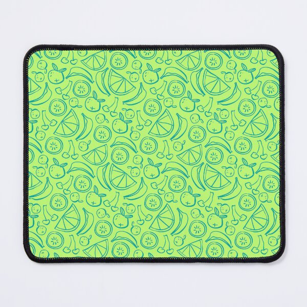 Item preview, Green Fruit Doodle Pattern Citrus Banana Cherry Lime designed and sold by Zaya_art.