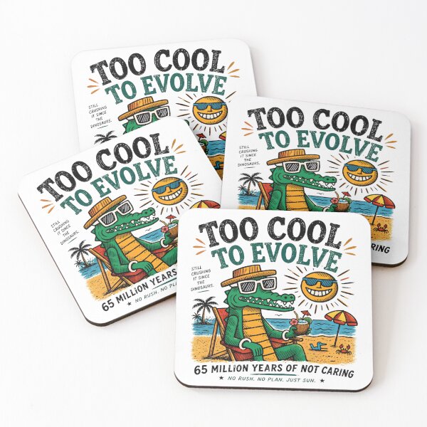 Item preview, TOO COOL TO EVOLVE designed and sold by taratyanprint.