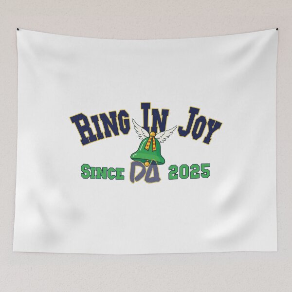 Item preview, Vintage Varsity Ring In Joy Since 2025 Funny Retro Flying Bell Streetwear Graphic designed and sold by DesignArtist.ia.