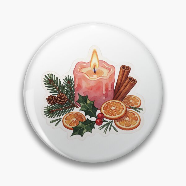Artikelvorschau, Christmas Wreath Sticker | Holiday Candle Decor entworfen und verkauft von AillustriaAK.