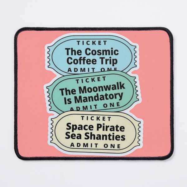 Item preview, Funny Retro Ticket Stub Sticker - Cosmic Space Theme Slang designed and sold by My-Hoodies.