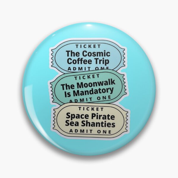 Item preview, Funny Retro Ticket Stub Sticker - Cosmic Space Theme Slang designed and sold by My-Hoodies.