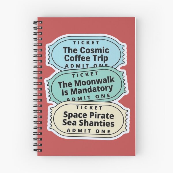 Item preview, Funny Retro Ticket Stub Sticker - Cosmic Space Theme Slang designed and sold by My-Hoodies.