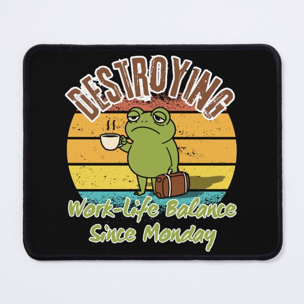 Item preview, Funny Frog T-Shirt Office Worker Work-Life Balance Monday Joke Sarcastic Gift for Coworker designed and sold by E20STUDIO.