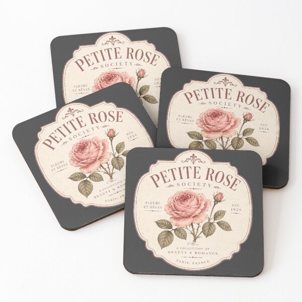 Item preview, Petite Rose Society Vintage Botanical Coquette Rose Design designed and sold by alchemist1636 .