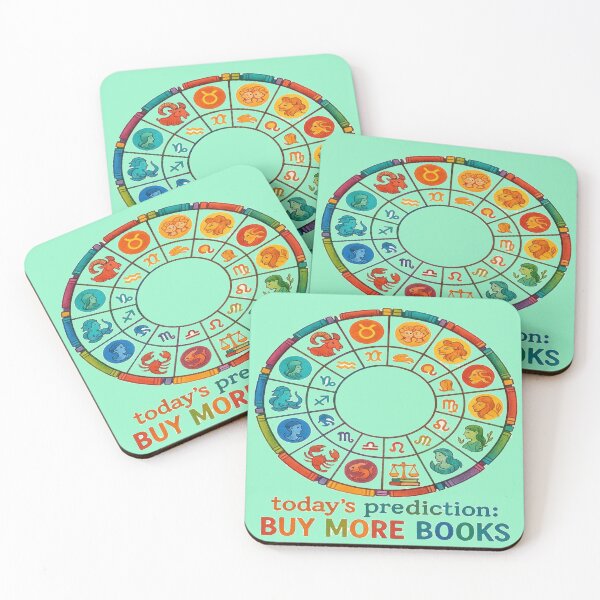 Item preview, Today's Prediction Buy More Books Zodiac Wheel Book Lover Design designed and sold by BookedAndDesign.