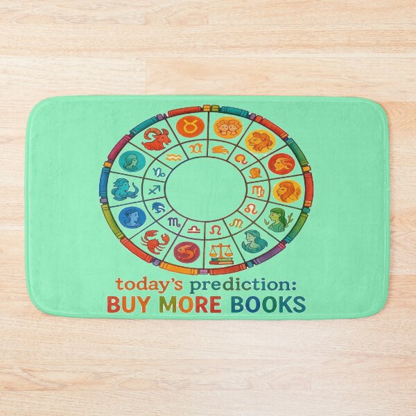 Item preview, Today's Prediction Buy More Books Zodiac Wheel Book Lover Design designed and sold by BookedAndDesign.