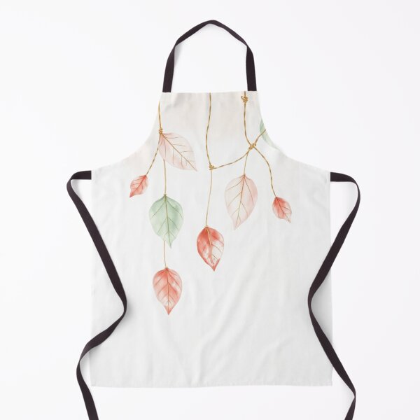 Item preview, Minimalist Hanging Watercolor Pastel Leaves Border designed and sold by Vida e Arte.