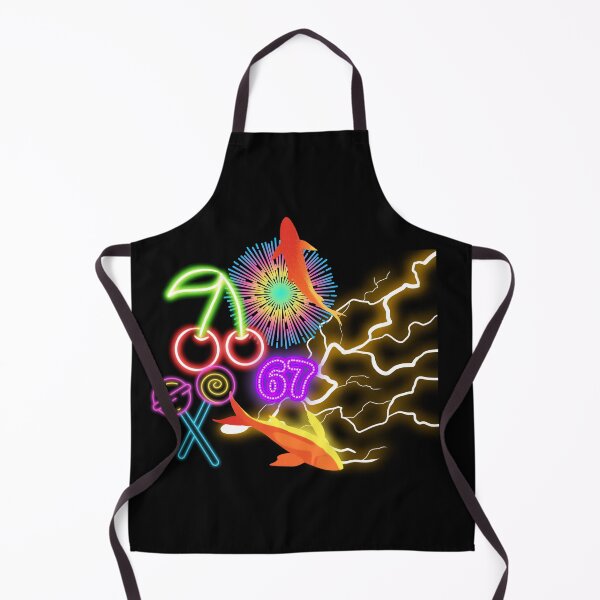Item preview, Vibrant Retro Neon Collage - Cyberpunk Koi Fish Cherry and Lightning Art designed and sold by alalame.