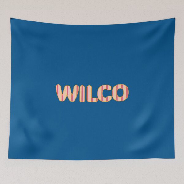 Item preview, Wilco Pastel Striped Playful Typography designed and sold by creativerooney.