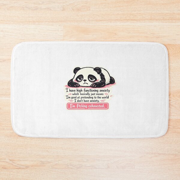 Item preview, Tired Panda High Functioning Anxiety Burnout Sticker designed and sold by MIROUZ2000.