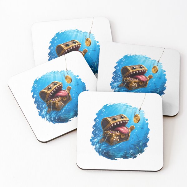 Item preview, Underwater Mimic Chest Parody Art designed and sold by Fenay Designs.