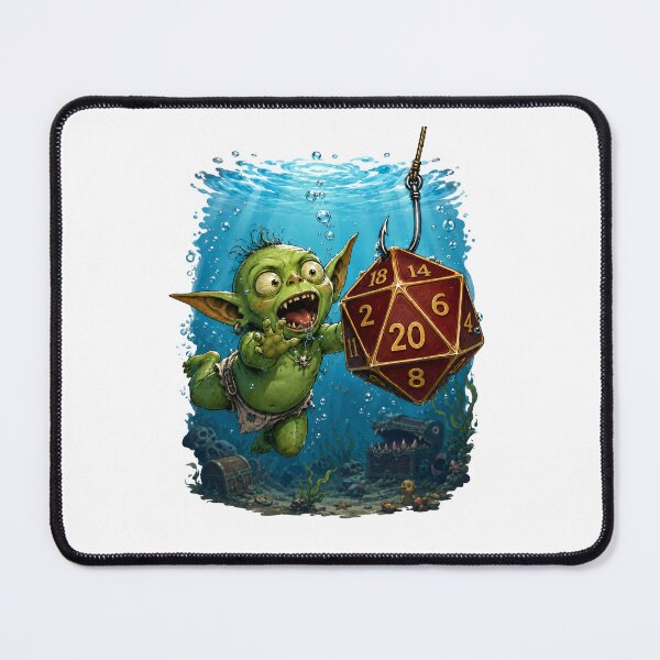 Item preview, Underwater Dice Goblin Parody Art designed and sold by Fenay Designs.