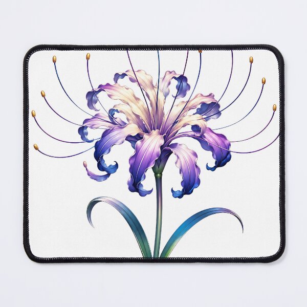 Item preview, Ethereal Purple and Gold Spider Lily Art designed and sold by Jaideep Walia.