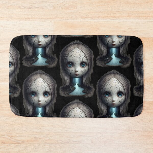 Item preview, Botanical Nightmare Cracked Doll Face with Forest River Path designed and sold by LujziWorld.