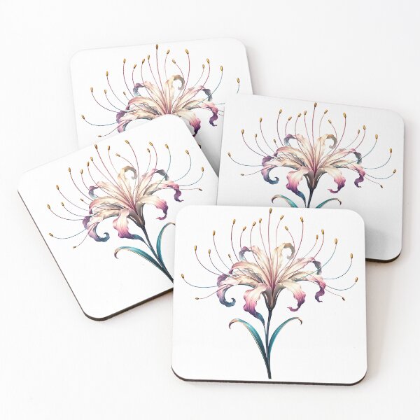Item preview, Pastel Iridescent Spider Lily Art  designed and sold by Jaideep Walia.