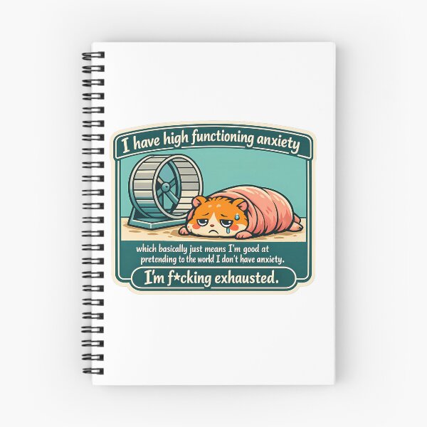 Item preview, Melted Hamster High Functioning Anxiety Burnout Sticker designed and sold by MIROUZ2000.