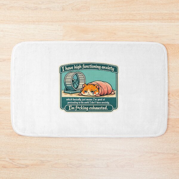 Item preview, Melted Hamster High Functioning Anxiety Burnout Sticker designed and sold by MIROUZ2000.