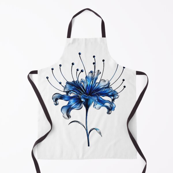 Item preview, Ethereal Blue Glass Spider Lily  designed and sold by Jaideep Walia.