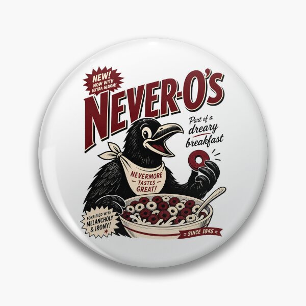 Item preview, Never-O's Edgar Allan Poe Funny Cereal Parody Art designed and sold by Fenay Designs.