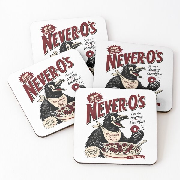 Item preview, Never-O's Edgar Allan Poe Funny Cereal Parody Art designed and sold by Fenay Designs.