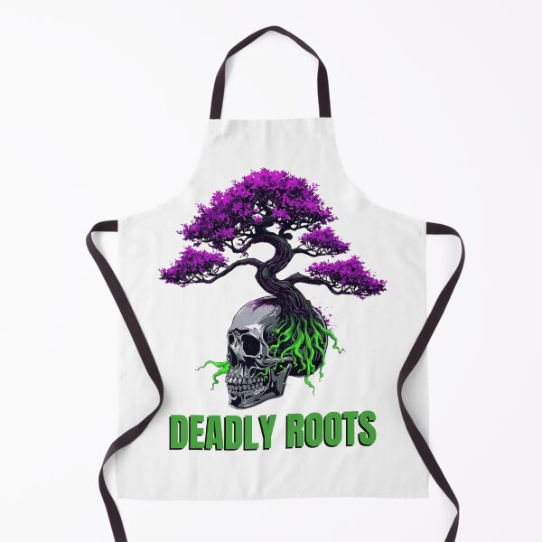 Item preview, Cyberpunk Bonsai Skull Deadly Roots Neon Streetwear designed and sold by BrokenVibe.