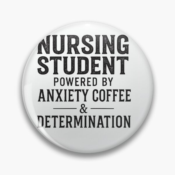 Item preview, Nursing Student Powered By Anxiety Coffee Funny Nurse Shirt designed and sold by Urbancraftup.