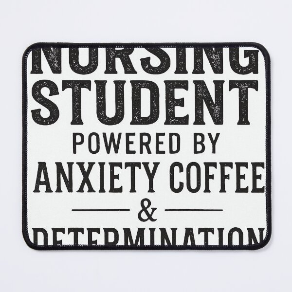 Item preview, Nursing Student Powered By Anxiety Coffee Funny Nurse Shirt designed and sold by Urbancraftup.