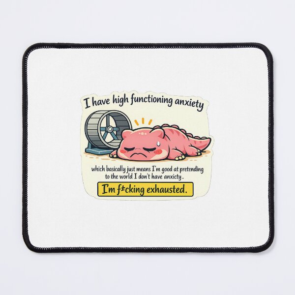 Item preview, Melted Pink T-Rex Dinosaur High Functioning Anxiety Sticker designed and sold by MIROUZ2000.
