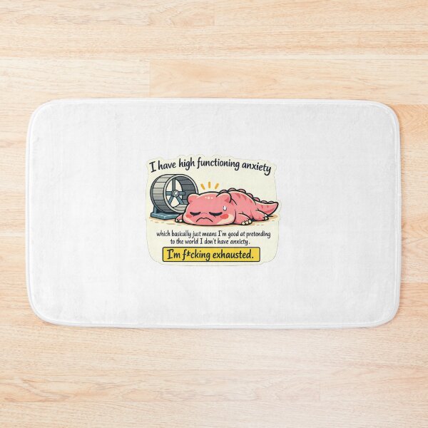Item preview, Melted Pink T-Rex Dinosaur High Functioning Anxiety Sticker designed and sold by MIROUZ2000.