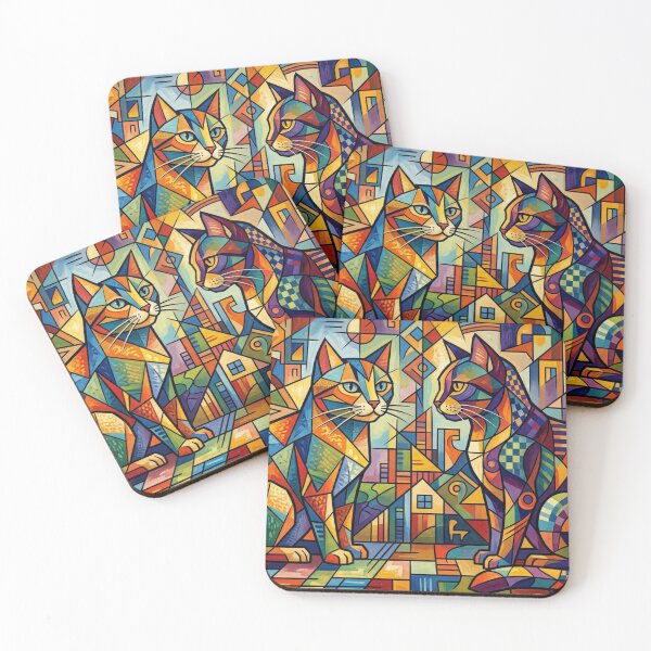 Item preview, Geometric Cat City Vision designed and sold by Sigtrix.